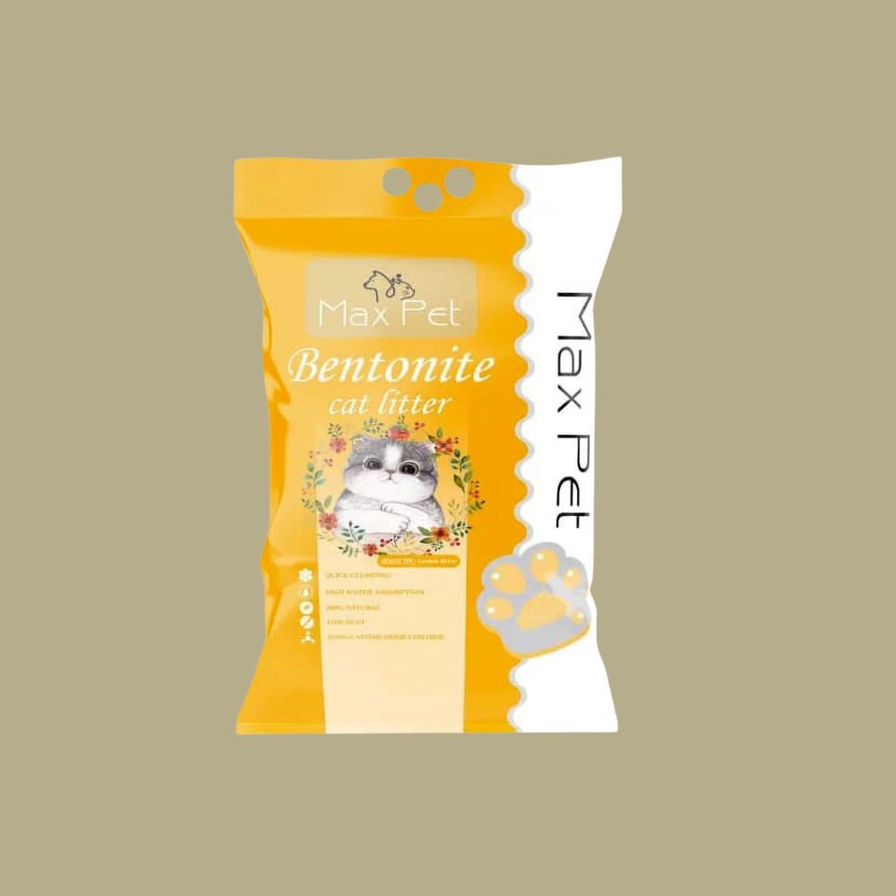 MaxPet Bentonite Cat Litter Lemon