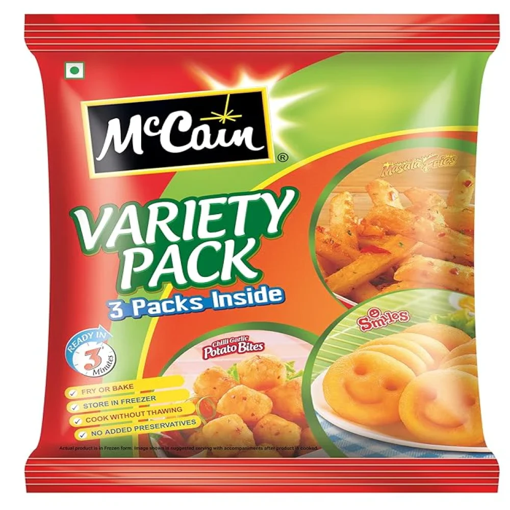 Mccain Variety pack 3packs Inside 550gm