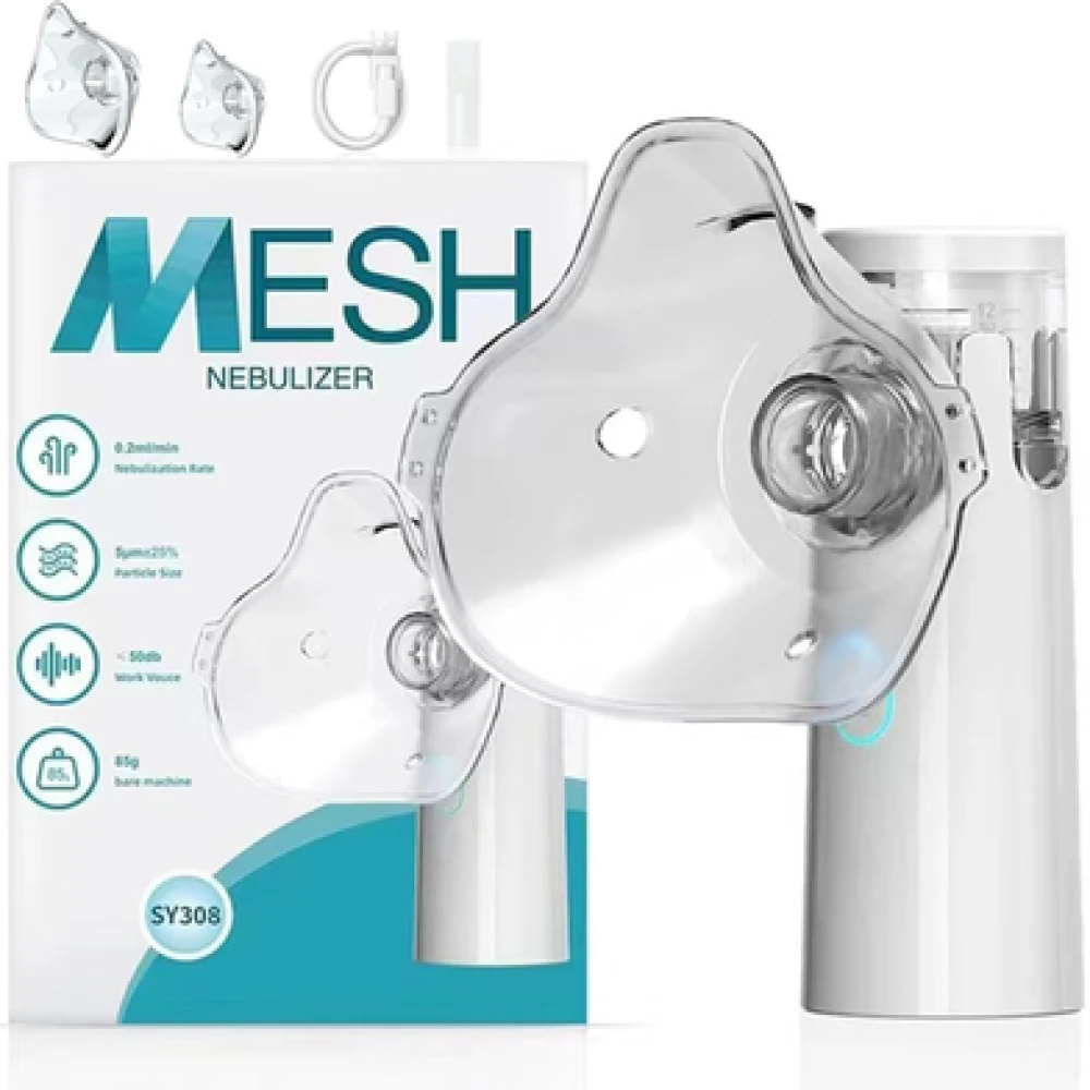 Mesh Nebulizer Household Portable Ultrasonic Children's, Adult's Nebulizer Humidifier -1Pcs