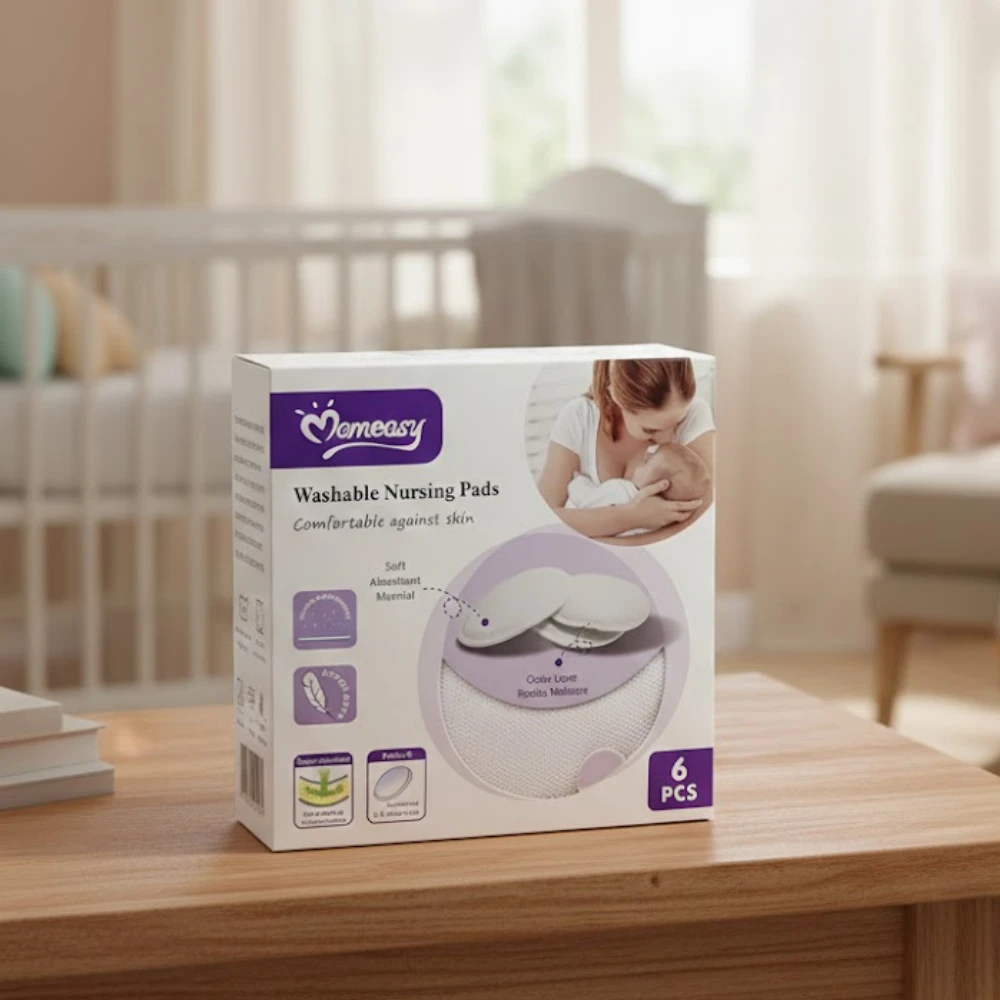Momeasy Washable Nursing Pads - 6pcs