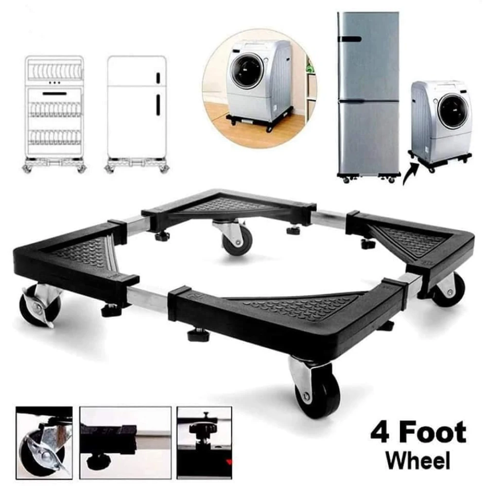 Multifunction Movable Washing Machine Base & Fridge Stand