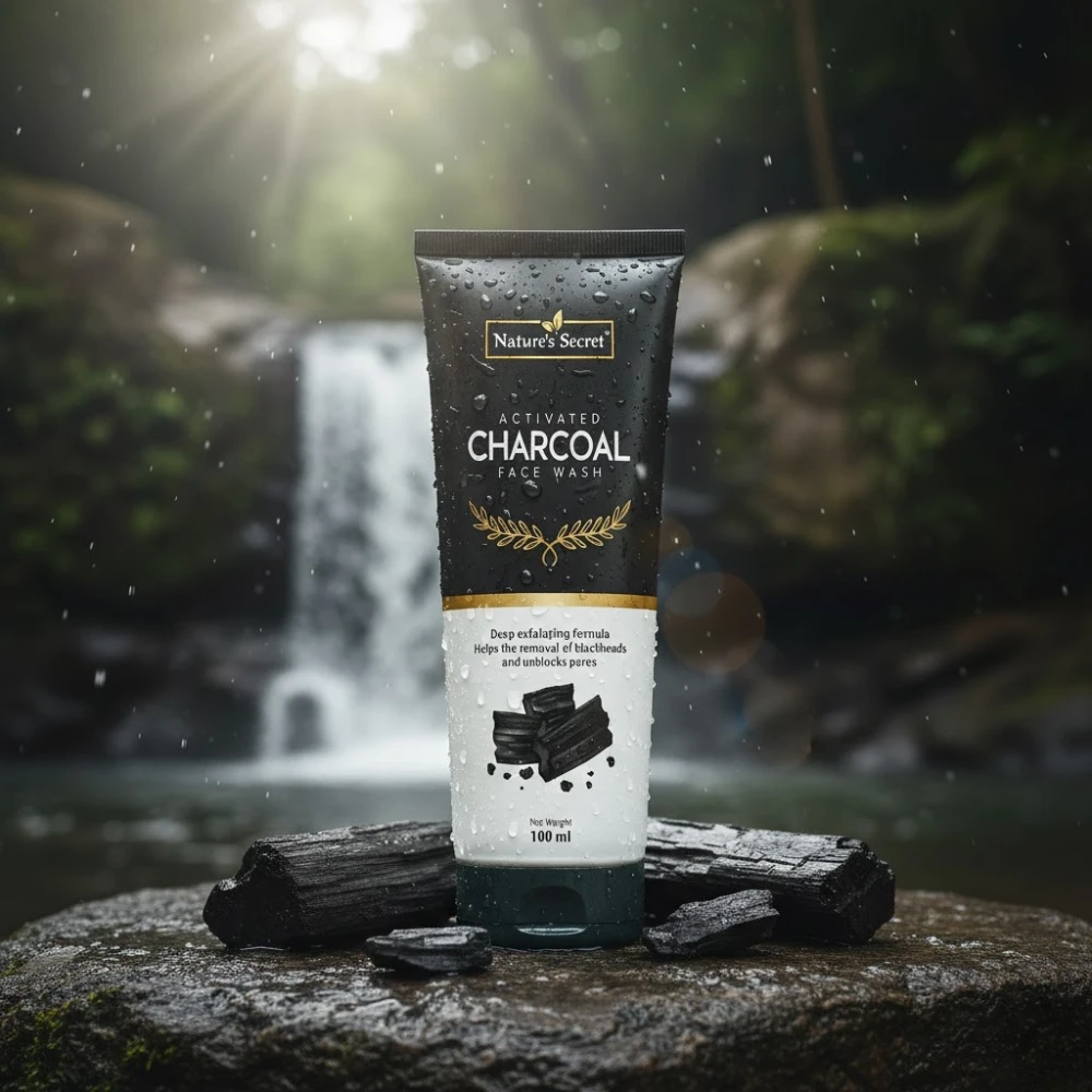 Nature's Secret Charcoal Facewash 100 ml