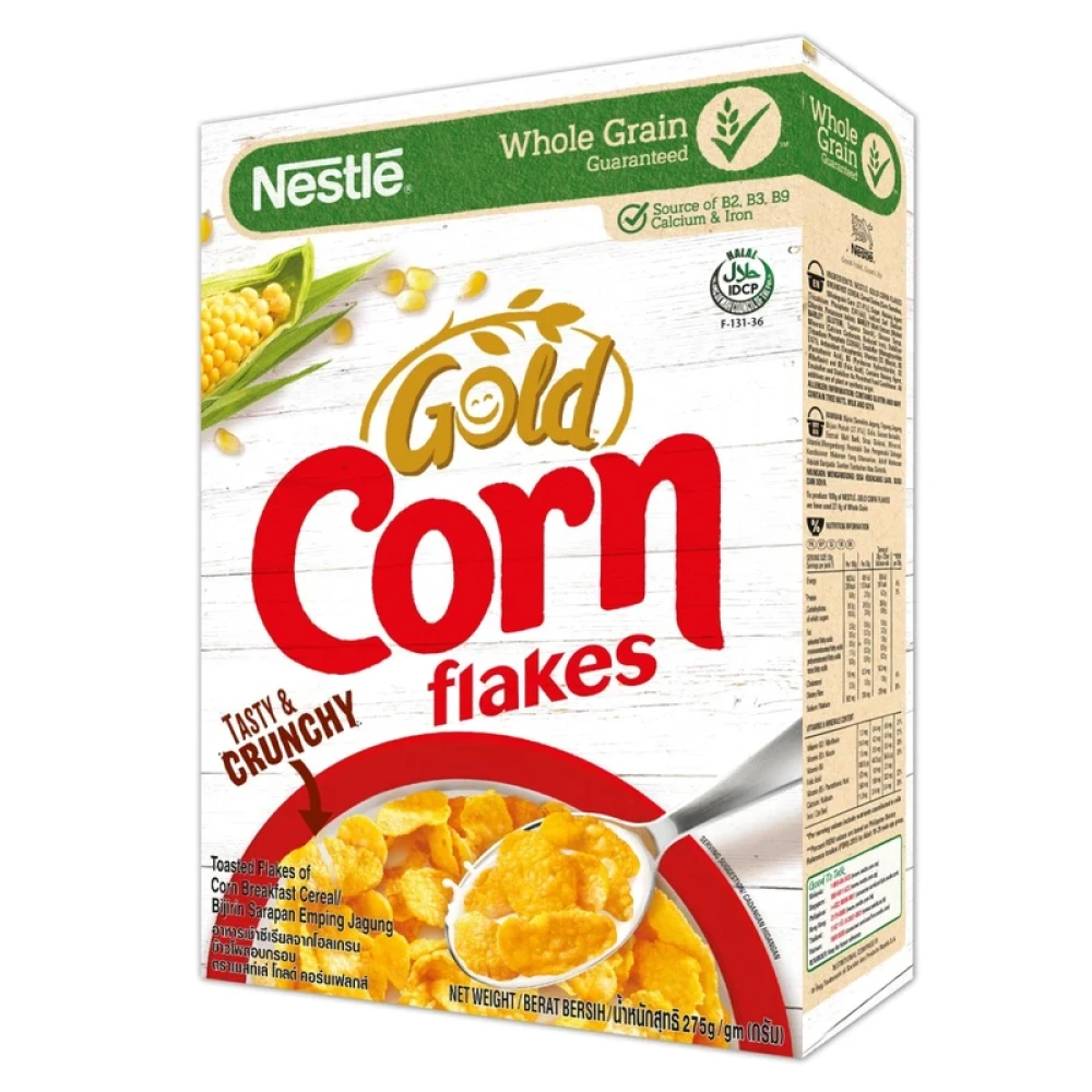 NESTLE GOLD CORN FLAKES CEREAL 275GM