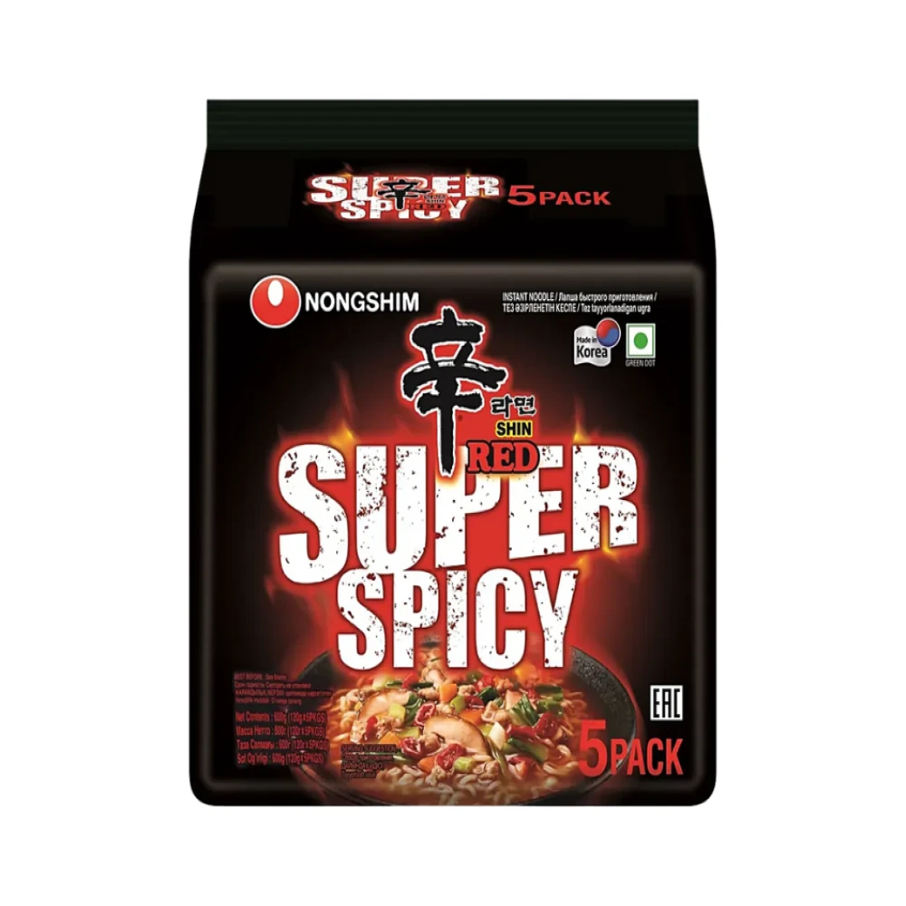 Nongshim Shin Red Super Spicy Noodle 600 Gm KR