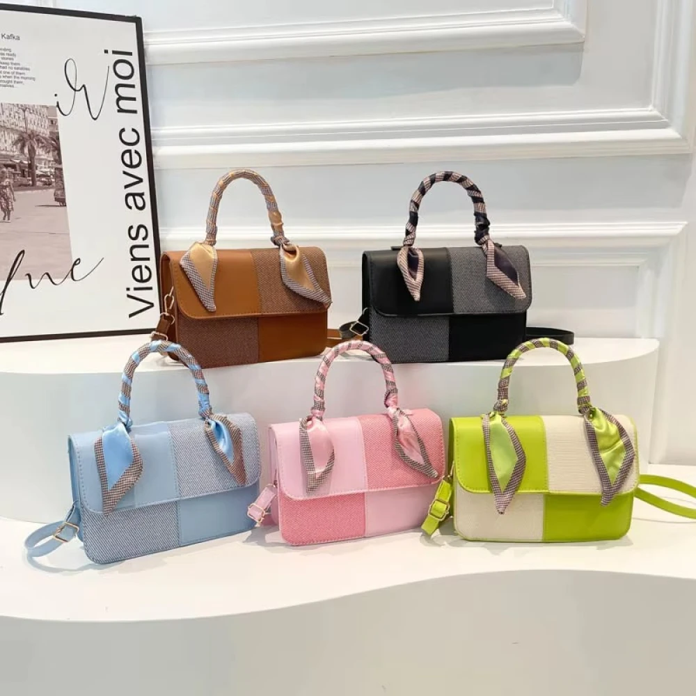 Vintage Preppy Single Strap Crossbody Bag