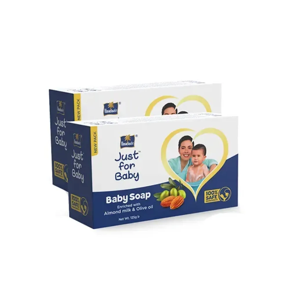 Parachute Just for Baby - Baby Soap 125g Pack of 2 Combo (125g x 2)