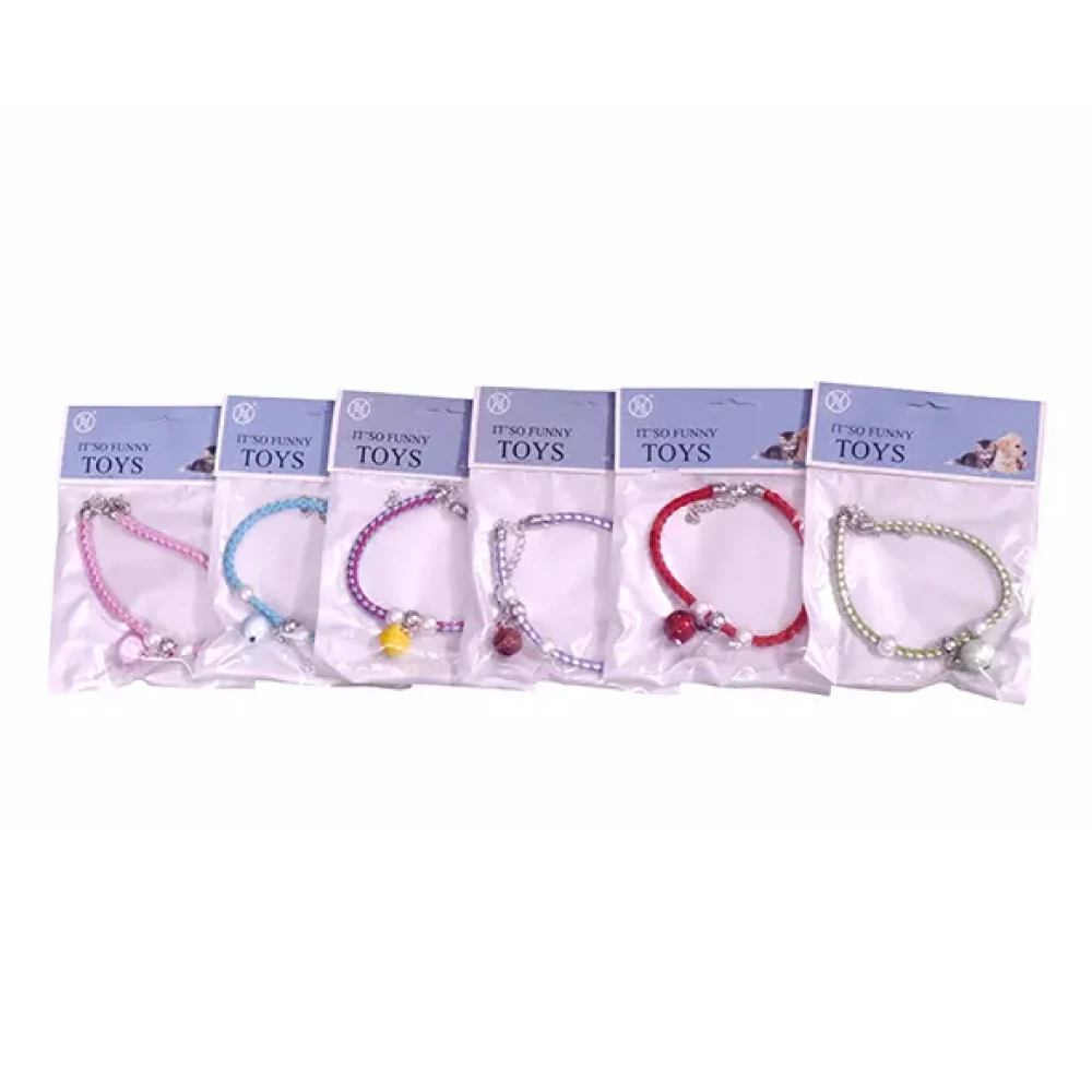 Pet Cat Collar With Bell (Multi Color)