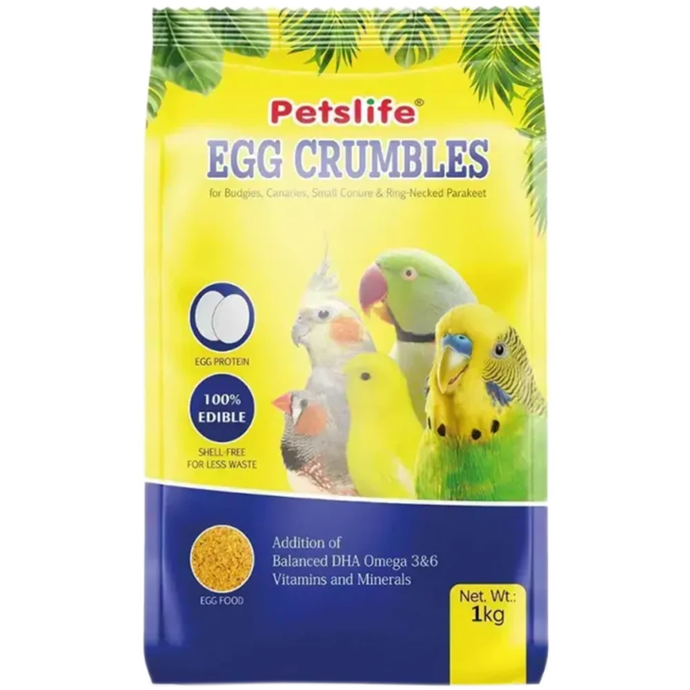 Petslife Egg Crumbles Egg Food 1KG