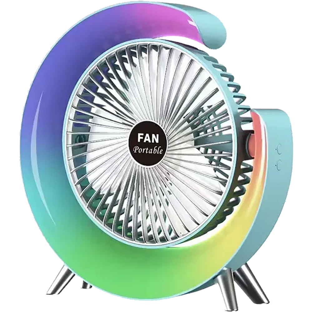 Plastic 3 Colourful Desktop Fan