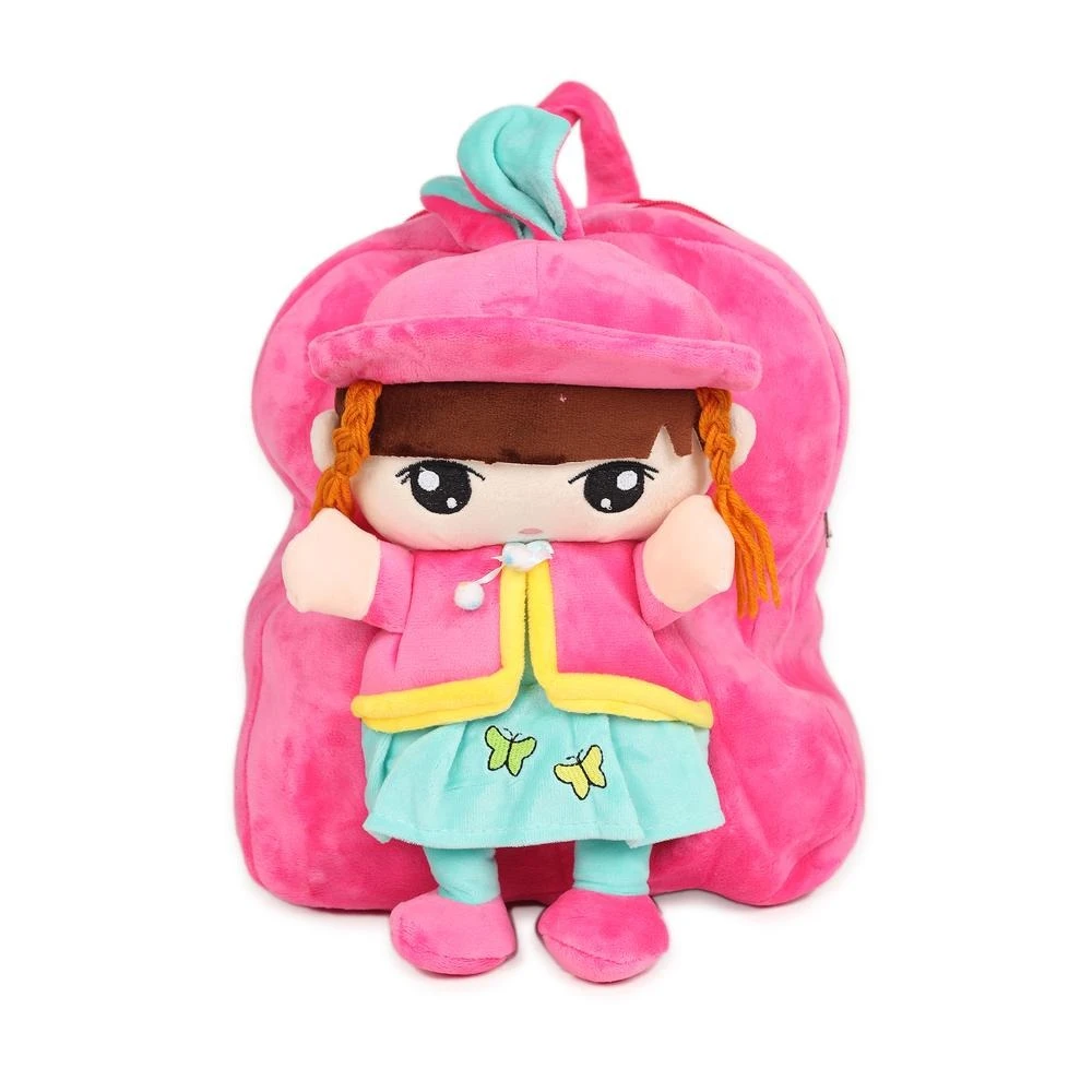 Plush Bags Cartoon Printed School Bag For Kids