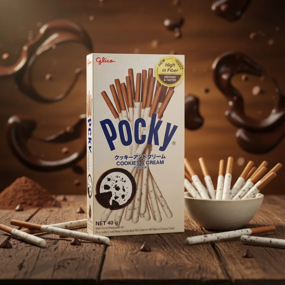 Pocky Cookies & Cream Flavour Stick - 40g