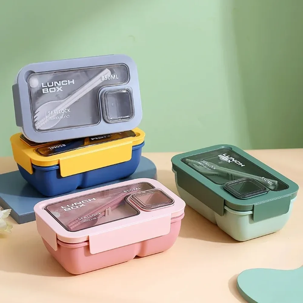 Portable Bento Lunch Box for Students and Office Workers