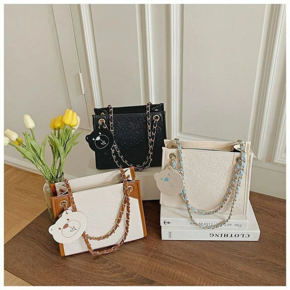 PU Leather Tote Bag for Ladies