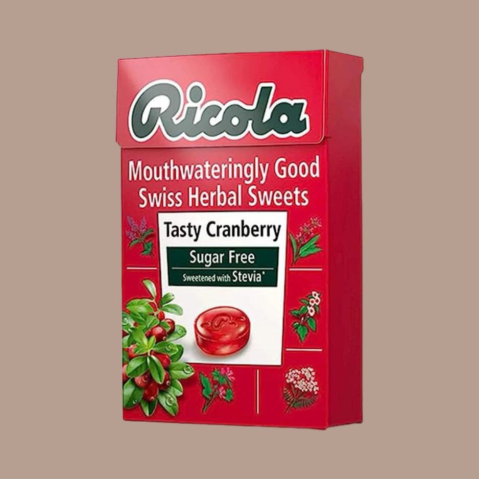 Ricola Testy Cranberry Sugar Free Sweetened with Stevia