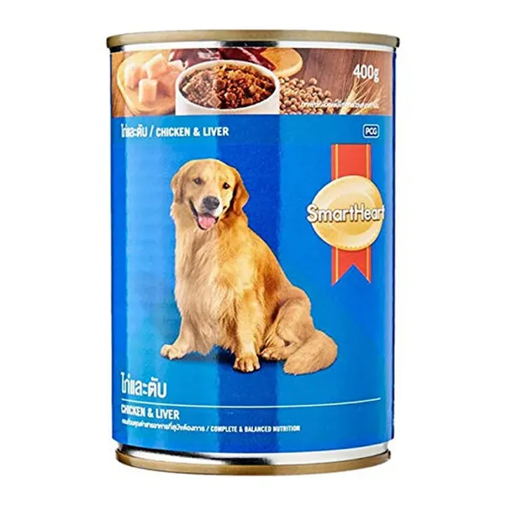SmartHeart Dog Can Chicken & Liver - 400g