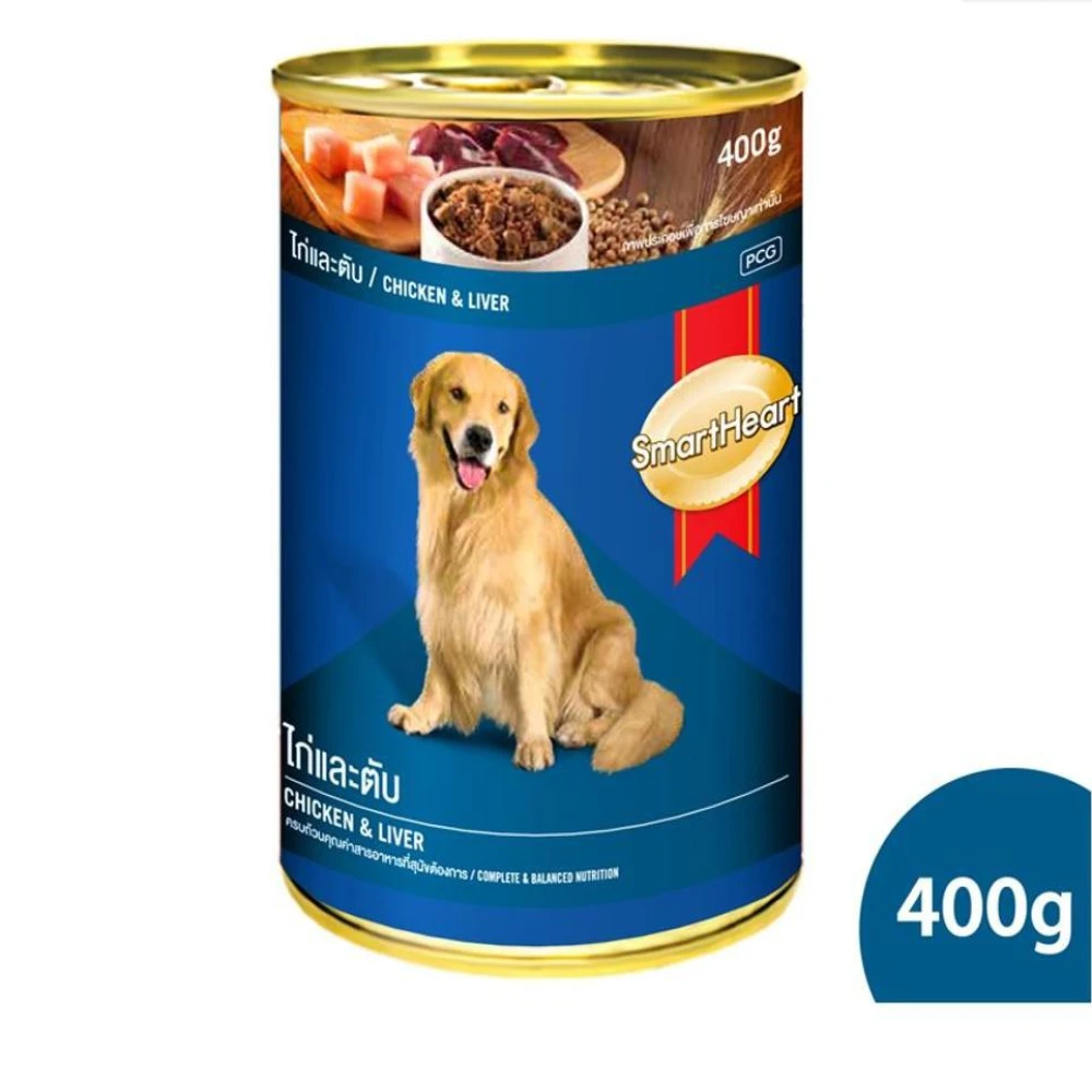 SmartHeart Dog Canned Food Chicken and Liver 400gm