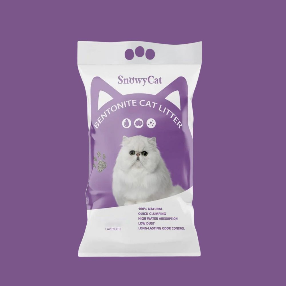 SnowyCat Bentonite Cat Litter Lavender
