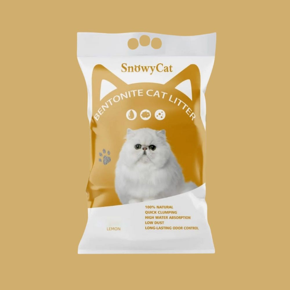 SnowyCat Bentonite Cat Litter Lemon