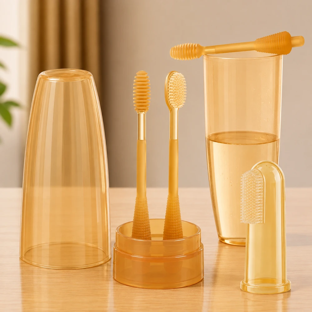 Soft Silicone Toothbrush & Finger Brush
