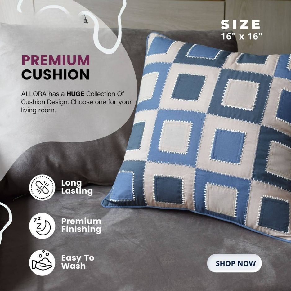Square Design Cushion Cover