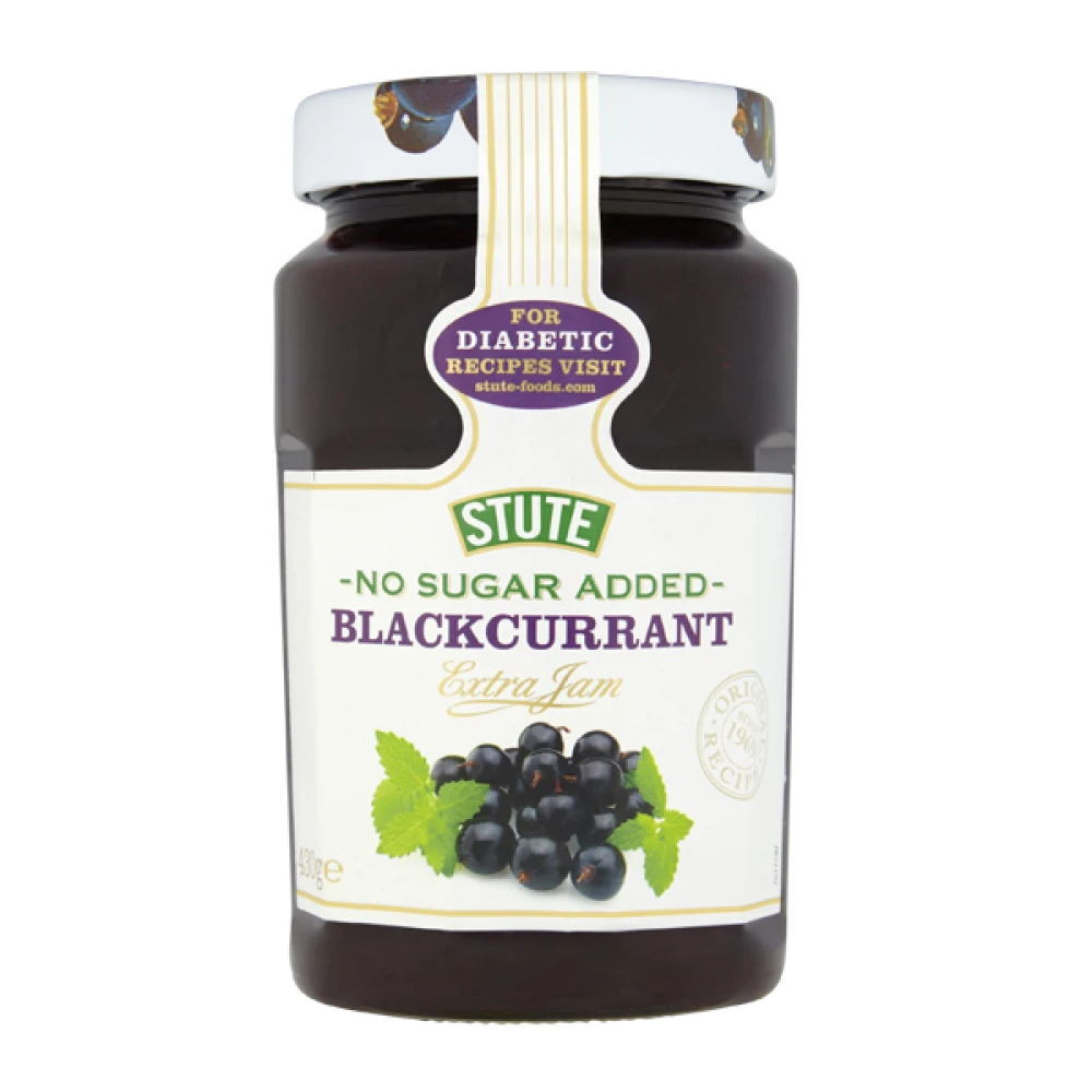 STUTE DIABETIC BLACKCURRANT EXT JAM 430GM