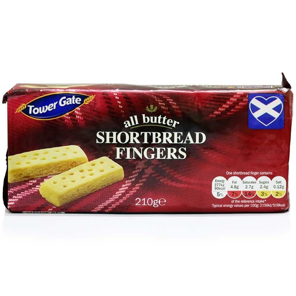 all butter shortbread fingers