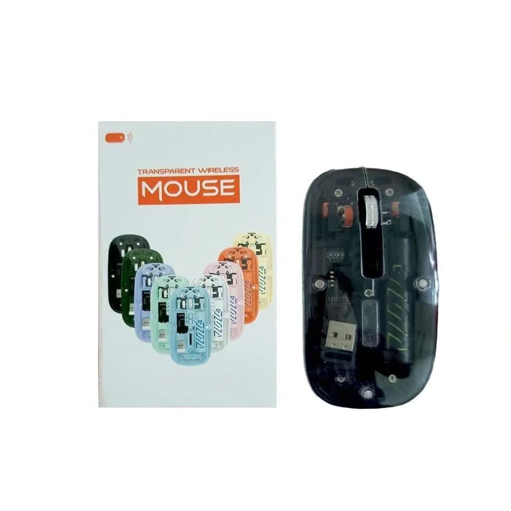 Transparent Wireless Mouse Multicolor