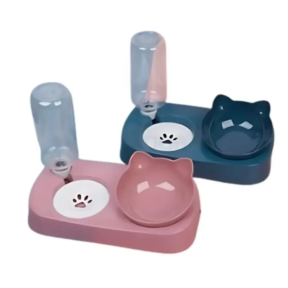 Two in One Food Bowl and Automatic Water Dispenser