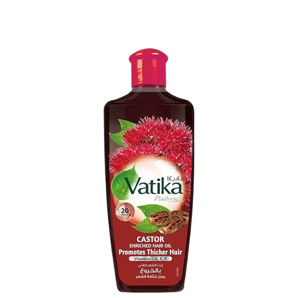 Vatika Castor Enriched Hair Oil Promotes Thicker Hair - 300ml