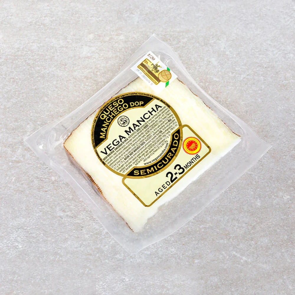 Vega Mancha Manchego Sheep Cheese 2-3 Months Aged 150Gm Es