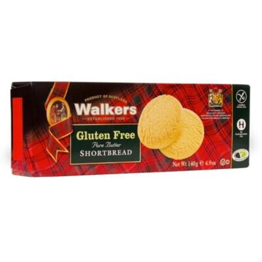 WALKER GF PURE BUTTER SHORTBREAD 140GM