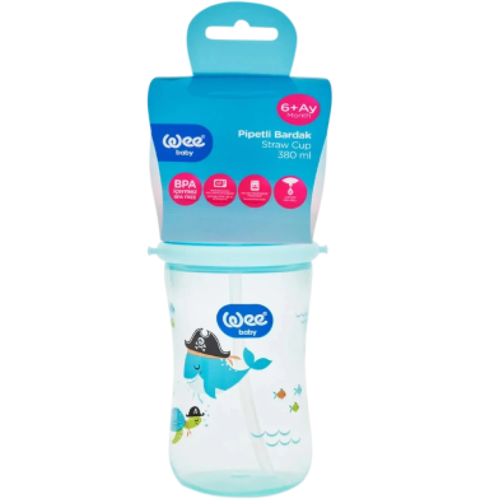 Wee Baby Straw Cup- 380 ml