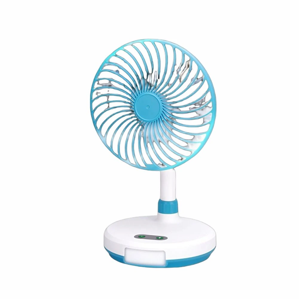 WEIDASI Elima EM-WD219 7.5 Inch Rechargeable USB Table Fan with LED Light