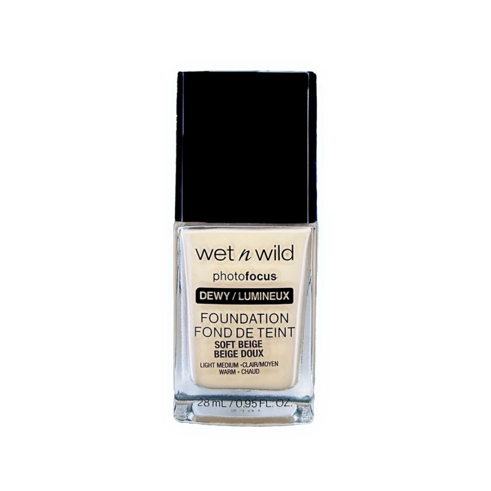 Wet n Wild Photofocus Dewy Foundation (Soft Beige) - 28ml