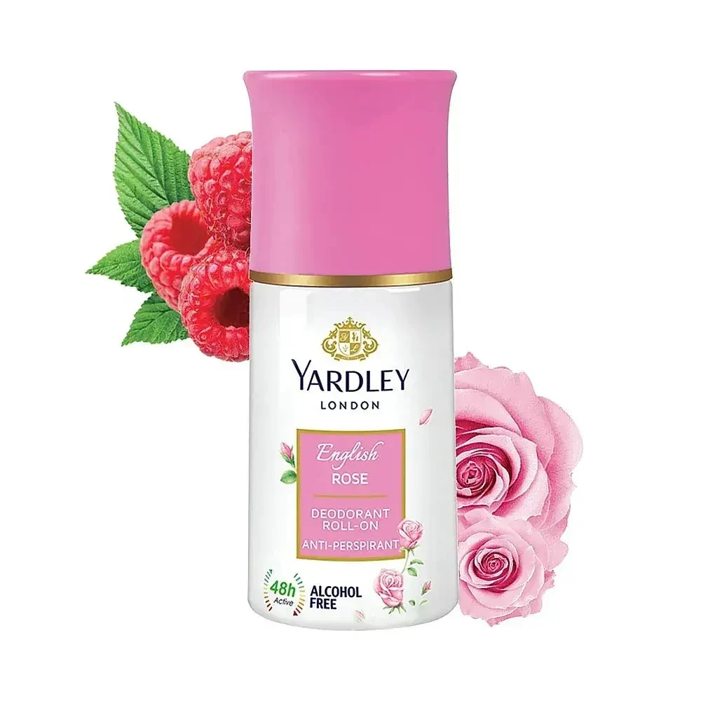 Yardley London Deodorant Roll On English Rose for Women 50ml